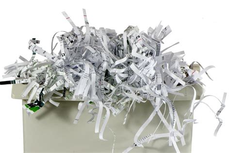 Shredded paper in a basket stock photo. Image of scrap - 22335934