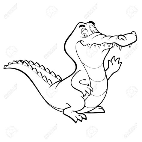 Alligator Drawing Outline at GetDrawings | Free download