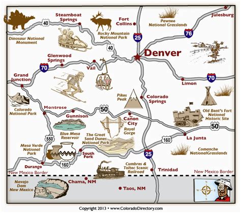 Colorado Springs attractions Map | secretmuseum