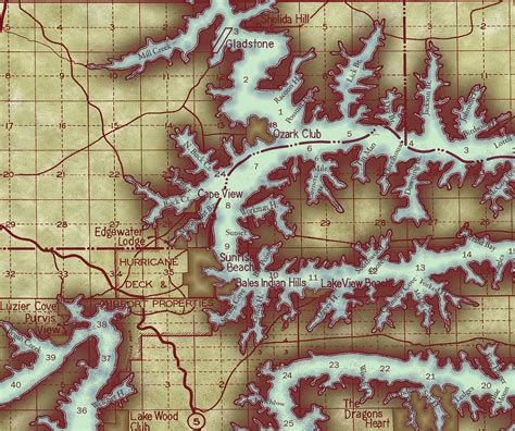 Map Of Lake Of Ozarks