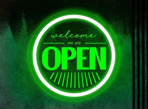 We Are Open Sign Open Sign Neon Sign Open Sign Light Up - Etsy