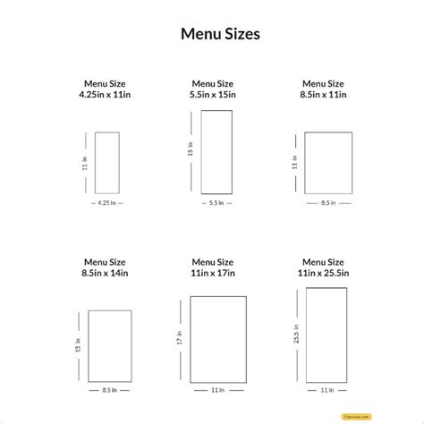 Menu - 31+ Examples