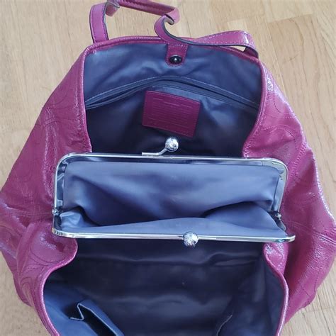 Fuchsia Coach Handbag - Gem