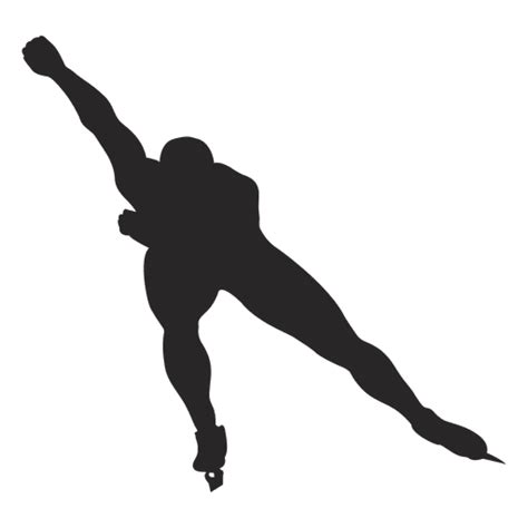 Ice skating silhouette - Transparent PNG & SVG vector file