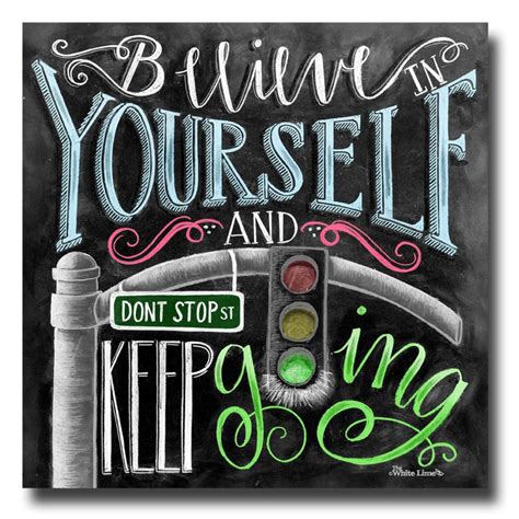 Believe in Yourself Chalk Art Chalkboard Art Inspirational - Etsy