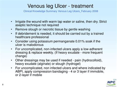 PPT - Wounds: Leg ulcers PowerPoint Presentation - ID:278536