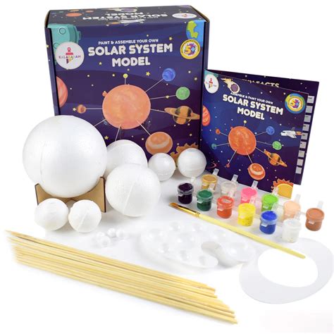 Buy Kalakaram Kids Solar System Model Kit for Kids, Paint and Assemble ...