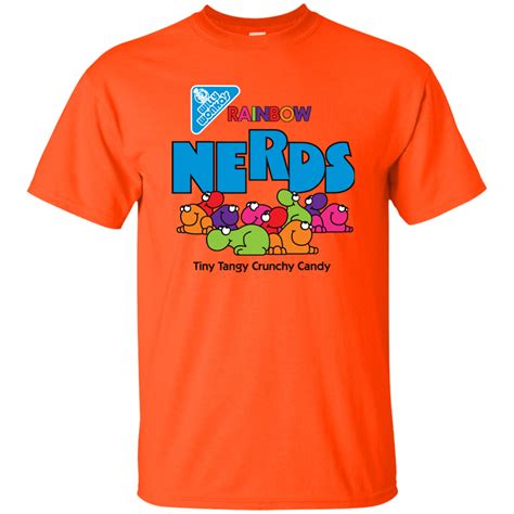 Nerd, Nerds, Candy, Willy Wonka Gildan Ultra Cotton T-Shirt - Orange - T-Shirts, Tank Tops