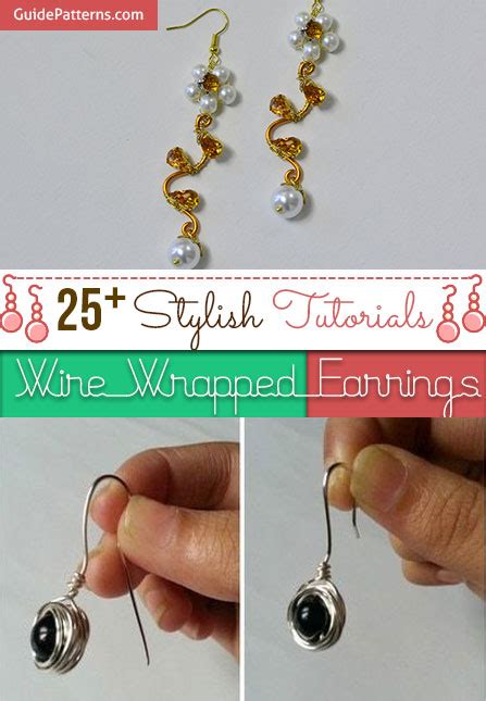 25+ Stylish Tutorials for Wire Wrapped Earrings | Guide Patterns