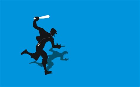 TF2 Blue Scout Silhouette iPod Earbuds 2560x1600 by cwegrecki on DeviantArt