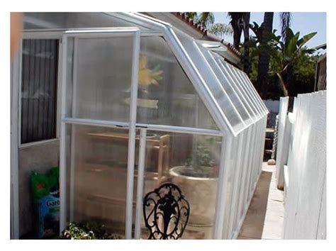 4SeasonGreenhouse. Eco SunRoom 12 Lean-To Greenhouse Kit - Poly