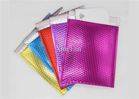 Assorted Colored Metallic Bubble Mailers 6x9 Gloss Waterproof for Shipping