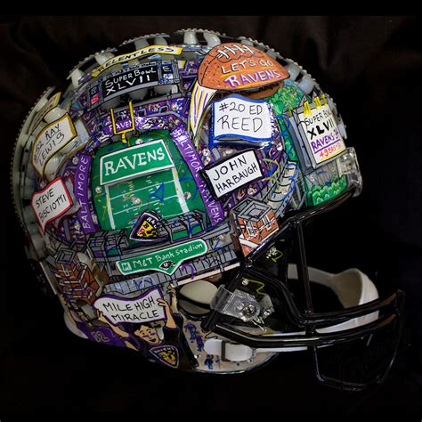 Baltimore Ravens Hand Painted Helmets | Fazzino