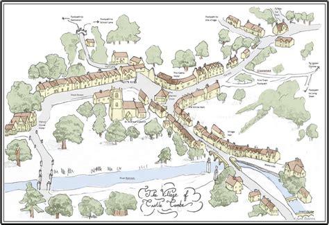 Castle Combe Map - Castle Combe Village