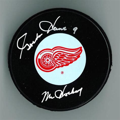 Gordie Howe Autographed Detroit Red Wings Puck w/ "Mr. Hockey ...