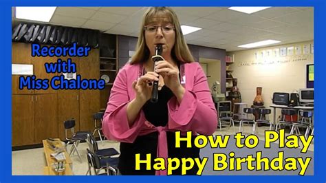 Happy Birthday Recorder Tutorial - YouTube