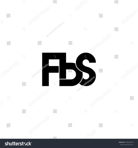 fbs letter original monogram logo design - Royalty Free Stock Vector ...