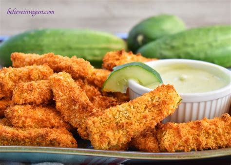 Spicy Fried Cucumbers - Vegan and Almost Oil-Free - Believeinvegan.com