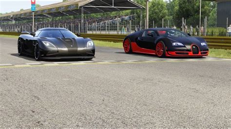 Koenigsegg Agera R vs Bugatti Veyron 16.4 Super Sport at Monza Full ...