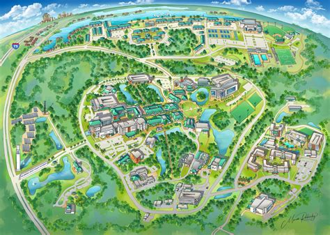 FGCU Illustrated Campus Map