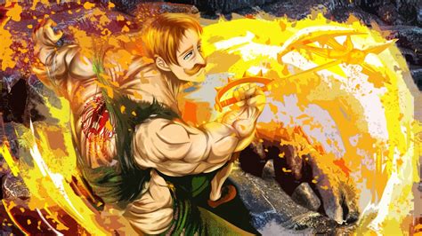 Fire Around Escanor 4K HD The Seven Deadly Sins Wallpapers | HD ...