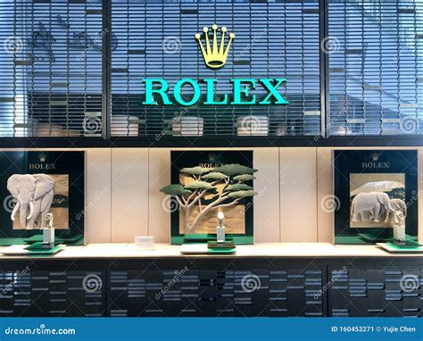 Rolex Watches Displayed in Retail Store of Heathrow Airport Editorial ...