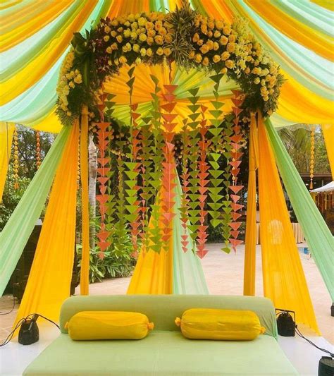 Haldi Decor Designs | Wedding decor style, Wedding decor inspiration, Wedding deco