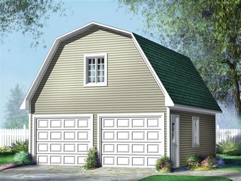 072G-0015: 2-Car Garage Loft Plan with Gambrel Roof Available in ...