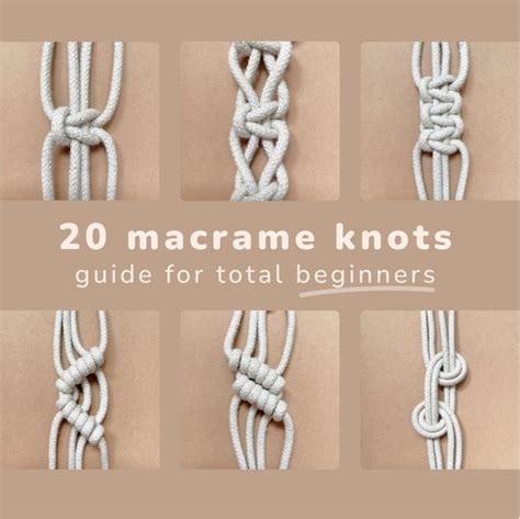 Macrame Knot Guide PDF With 20 Macrame Knots Explained Knot - Etsy ...