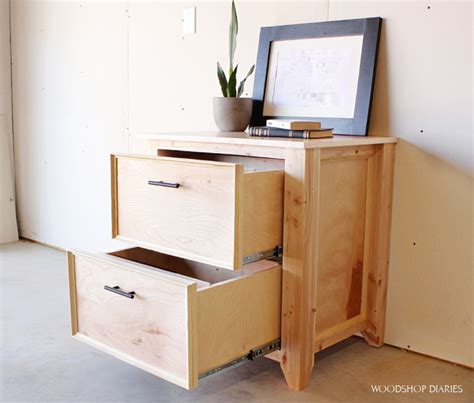 Diy File Cabinet Woodworking Plans To Build A Wooden Filing