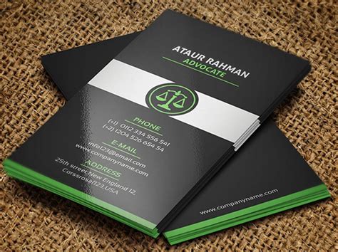 Free Lawyer Business Card Template :: Behance