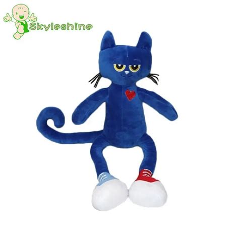 Skyleshine New Pete The Cat Plush Doll 16 inches Stuffed Anime Plush Toys Educational Toys For ...