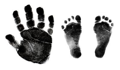 Baby Hand and Footprints Pictures Graphics, Images and Crafts Ideas