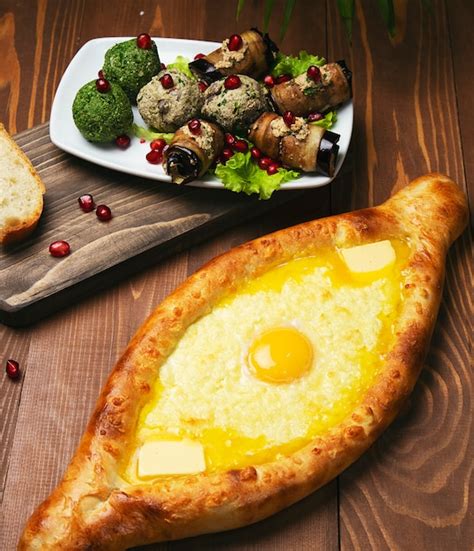 Traditional turkish baked dish pide. turkish pizza pide with cheese and ...