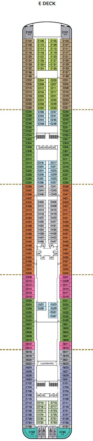 Deck Plan for P&O Britannia | Iglucruise.com