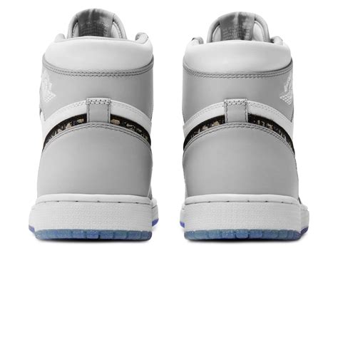 Dior x Air Jordan 1 High OG Grey Sneaker | eBay