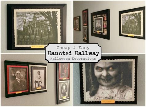 Cheap and Easy Haunted Halloween Hallway - DIY Inspired