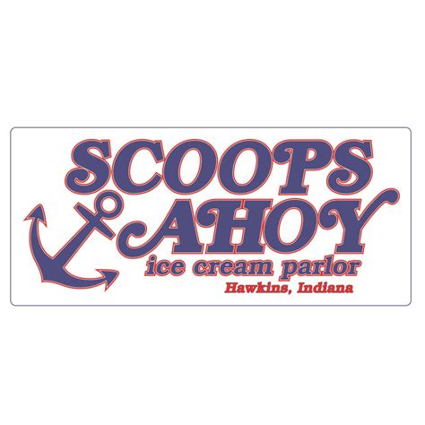 Scoops Ahoy Stranger Things Sticker - Etsy UK