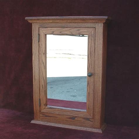 Medicine Cabinet Classic Solid Oak Hand Crafted Beveled