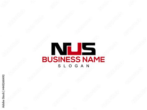 Letter NUS Logo Icon Vector Image Design For Company or Business Stock ...