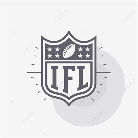 Nfl Football Shield Vector Illustration, Lineal Icon, Nfl, Bold Line PNG and Vector with ...