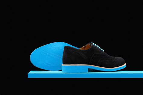 Mens Black & Blue Suede Wingtip Dress Shoes – Bold Society