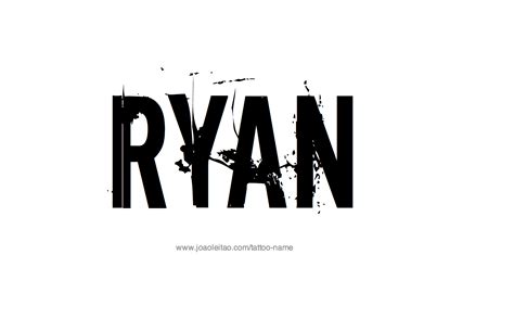 Ryan Name Tattoo Designs