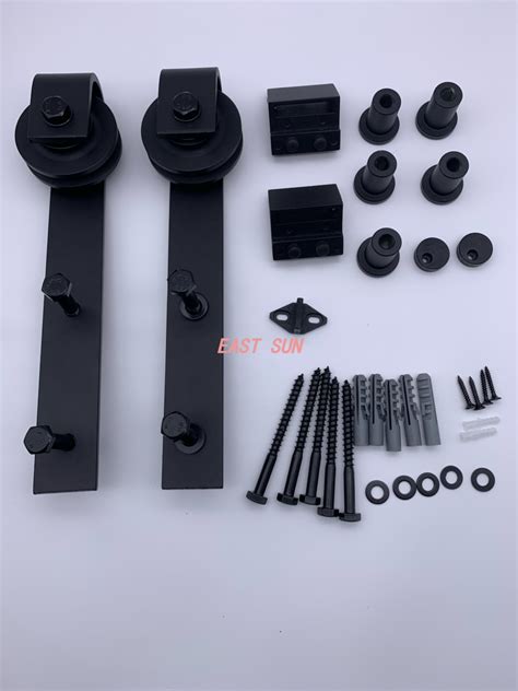 American Type Classic Carbon Steel Sliding Barn Door Hardware Kit - Buy sliding bathroom door ...