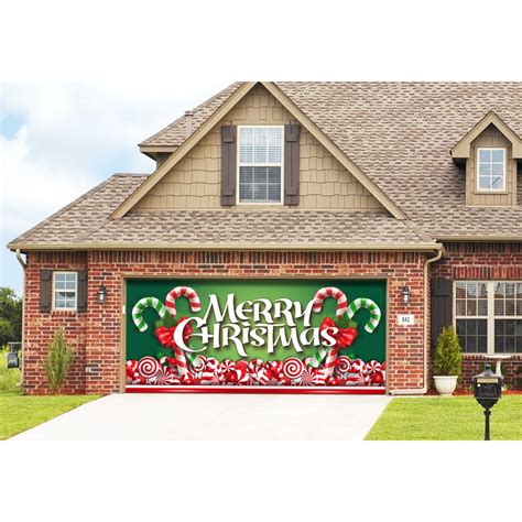 Showdown Displays 7' x 16' Red and Green "Merry Christmas" Outdoor ...