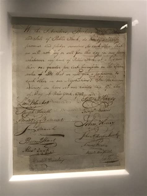 The buttonwood agreement of 1792 : r/pics