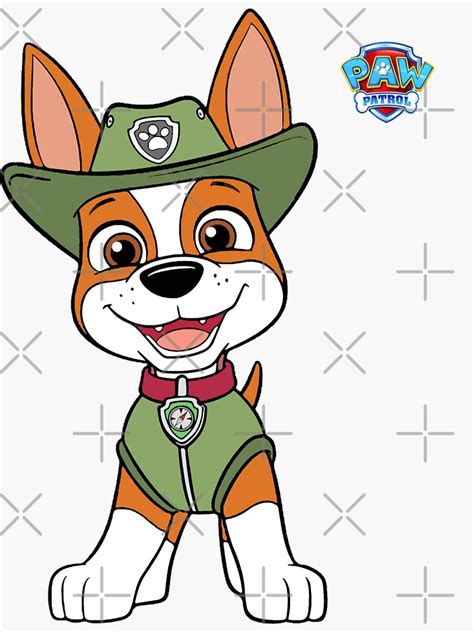 "Paw Patrol Personalized Tracker" Sticker by Dcfunmeme | Redbubble