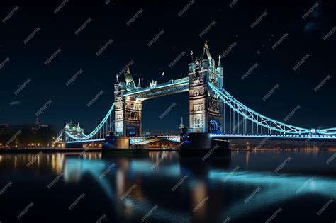 Premium AI Image | Photographs of famous landmarks at night