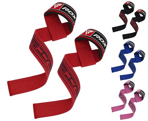 RDX Weight Lifting Straps Pair| Padded Wrist Support Non Slip Flex Gel Grip | Great for ...