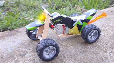 How to make a mini Quad Bike at home - DIY ATV from matchbox & DC motors ATV Quad Bike # ...